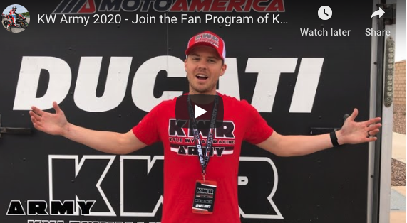 Read more about the article The KW Army Fan Program Returns for the 2020 MotoAmerica Season