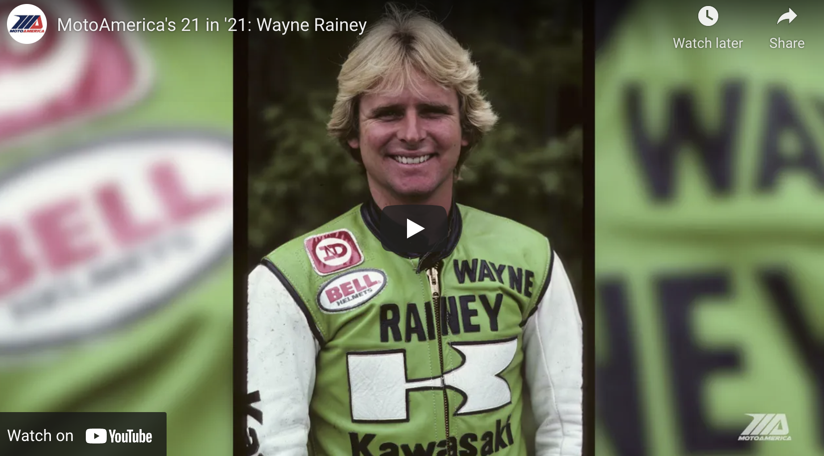 Read more about the article 21 In ’21: Wayne Rainey, Never Give Up