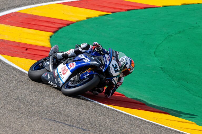 Read more about the article Gerloff Is Fourth-Fastest On Opening Day in Aragón