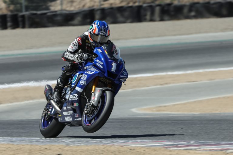 Read more about the article Gagne Leads Ultra-Close Medallia Superbike Qualifying At WeatherTech Raceway Laguna Seca