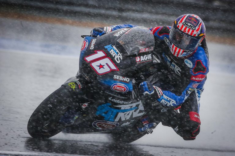 Read more about the article Roberts Eighth, Kelly 11th, Beaubier Crashes Out Of Wet And Wild Grand Prix Of Thailand