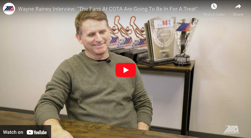 Read more about the article Video: “The Fans At COTA Are Going To Be In For A Treat” – Wayne Rainey