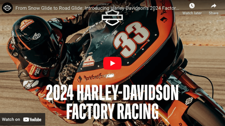 Read more about the article Video: Harley-Davidson Introduces Its 2024 Factory Racing Team