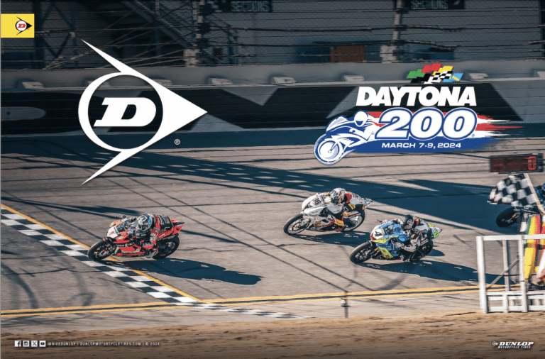 Read more about the article Dunlop Going For Their 32nd Daytona 200 Win