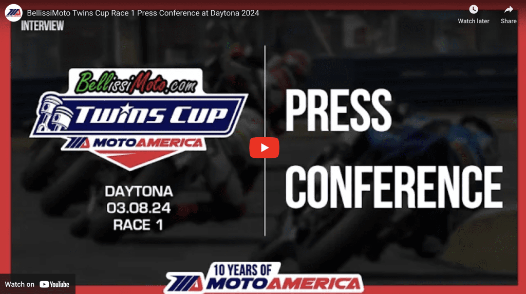 Read more about the article Video: BellissiMoto Twins Cup Race One Press Conference From Daytona