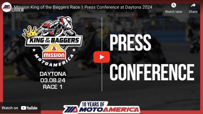 Read more about the article Video: Mission King Of The Baggers Race One Press Conference From Daytona