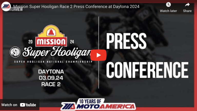 Read more about the article Video: Mission Super Hooligan Race Two Press Conference From Daytona