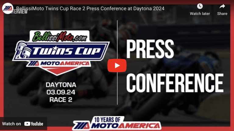 Read more about the article Video: BellissiMoto Twins Cup Race Two Press Conference From Daytona
