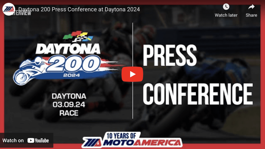 Read more about the article Video: The Daytona 200 Press Conference From Daytona International Speedway