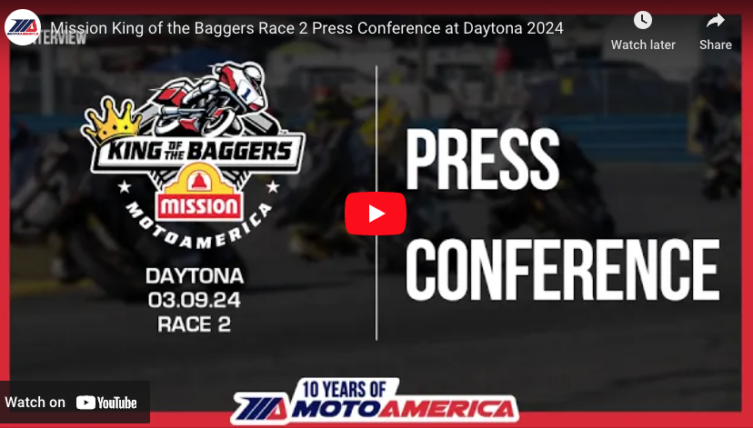Read more about the article Video: Mission King Of The Baggers Race Two Press Conference From Daytona